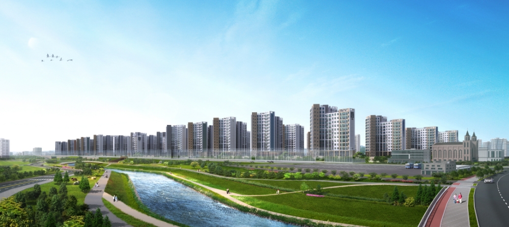 수원 하늘채 더퍼스트 투시도.(사진=코오롱글로벌)