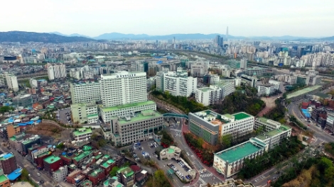 한양대학교 서울병원 드론 전경. 사진=한양대병원