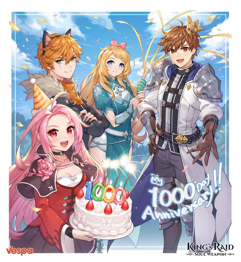 베스파, 모바일 RPG '킹스레이드' 1000일 기록 大