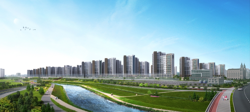 수원 하늘채 더퍼스트 투시도.(사진=코오롱글로벌)