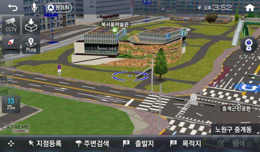 서울시립북서울미술관(서울특별시 노원구) 지도.(사진=팅크웨어)