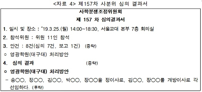 대구대 정상화 공대위 "교육부의 행정상 착오·양해는 뻔뻔함의 극치"