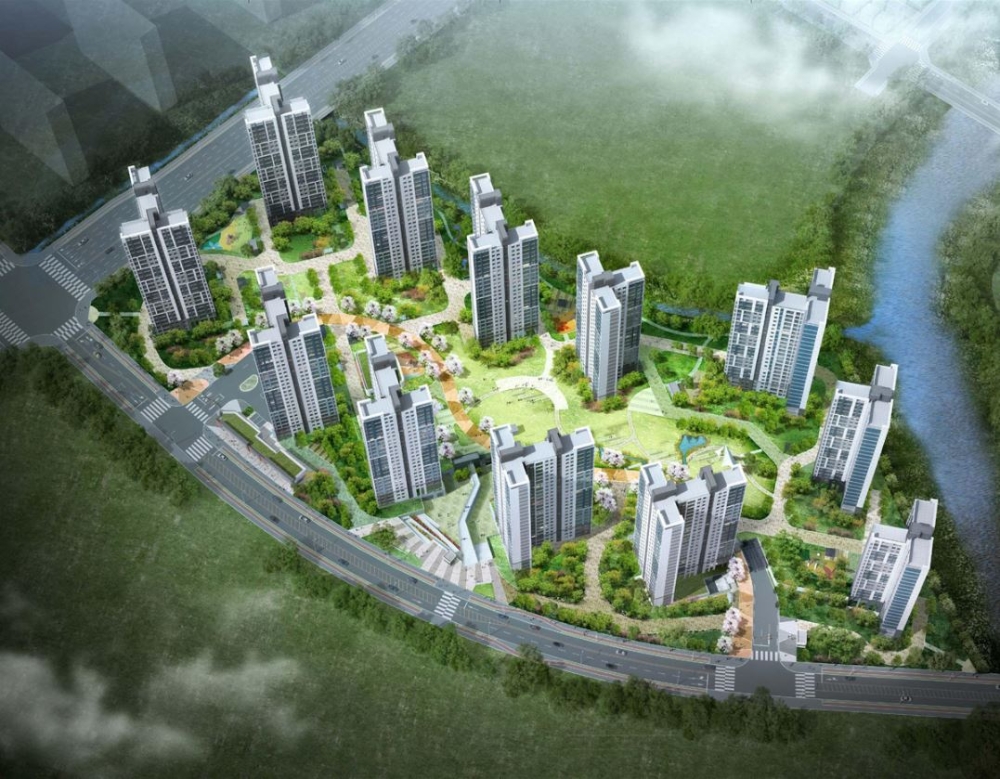 단신도시 신안인스빌 어반퍼스트 조감도.(사진=신안)