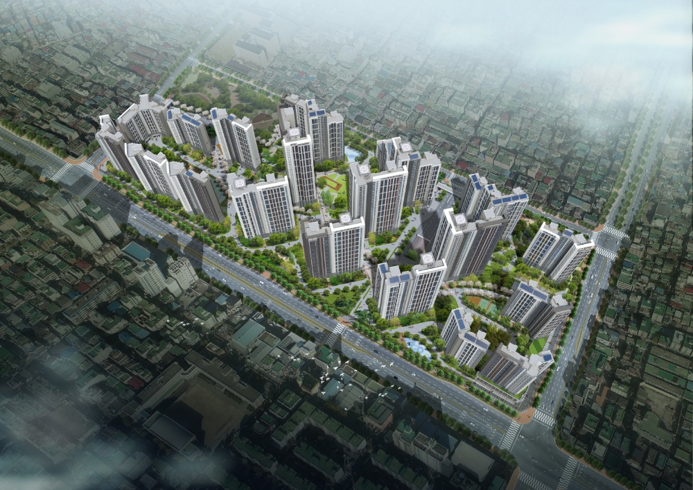 힐스테이트 푸르지오 주안 조감도.(사진=현대건설)