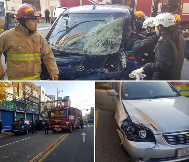 사고현장.(사진제공=부산경찰청)