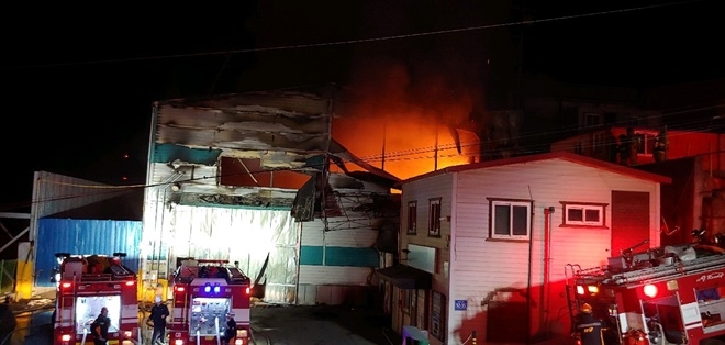 화재현장.(사진제공=부산경찰청)