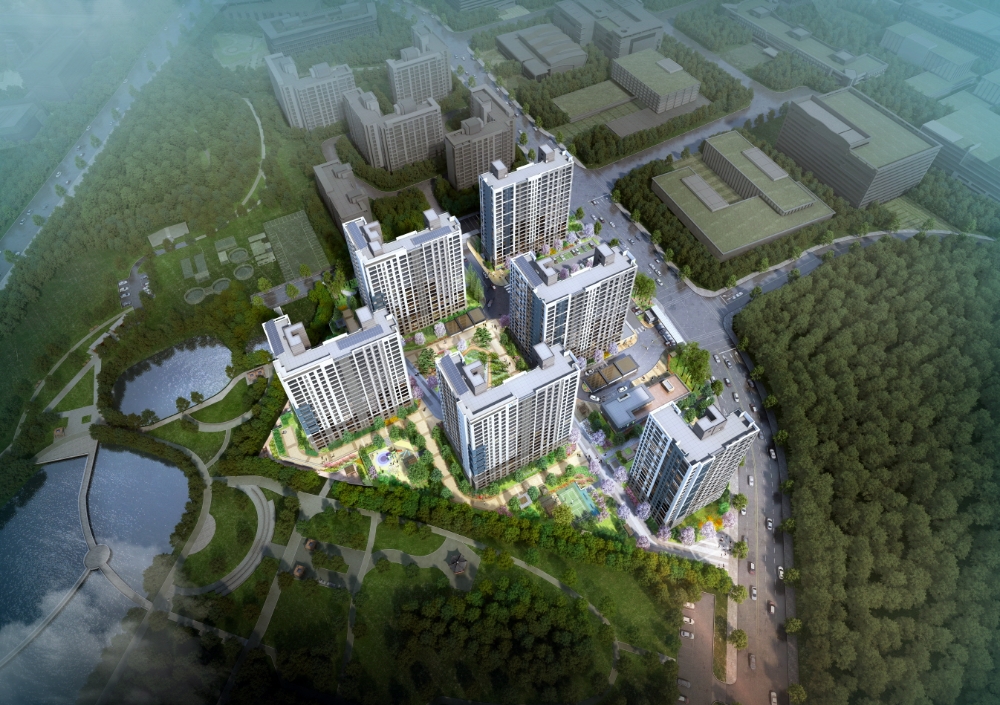 남구 도시첨단D2블록 제일풍경채 조감도.(사진=제일건설)