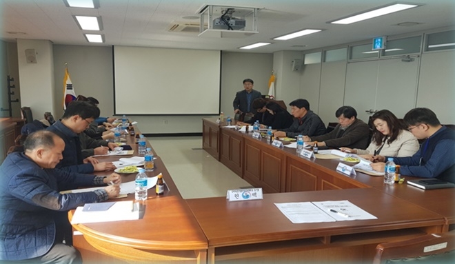 사회봉사집행 협력기관 간담회를 진행하고 있다.(사진제공=구미준법지원센터)