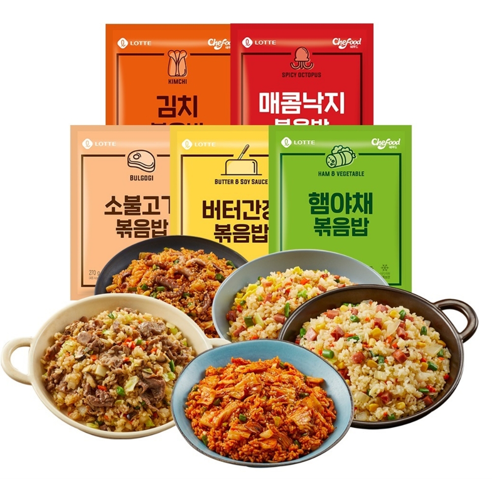 롯데푸드, 온라인 판매 전용 ‘쉐푸드 냉동 볶음밥’ 5종 출시