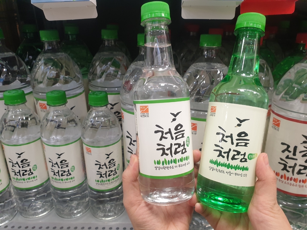 롯데주류, ‘처음처럼’ 투명 페트 본격 판매 개시