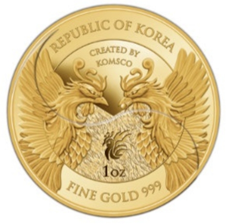 ‘2019 대한민국 불리온 디자인 공모전’ 최우수상 수상작 ‘봉황(Korean Phoenix 鳳凰)’. 사진=조폐공사