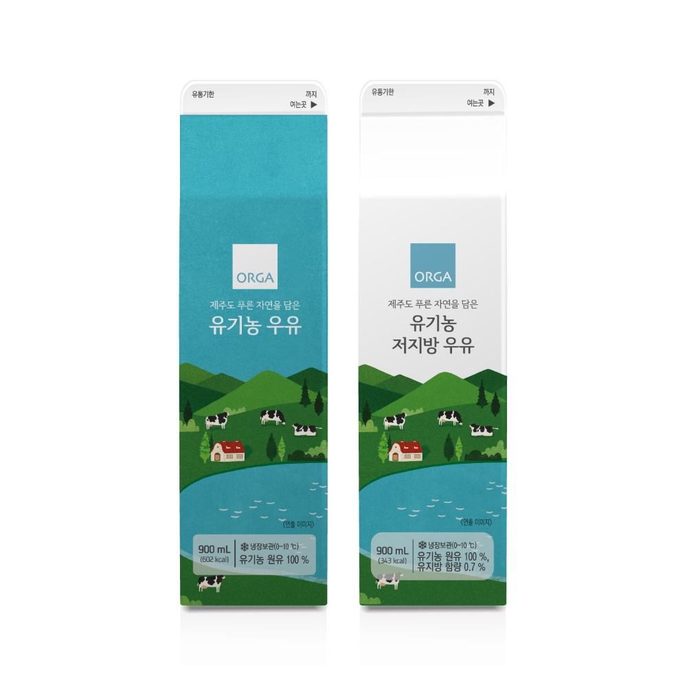 풀무원 계열 올가홀푸드, ‘제주도 푸른 자연을 담은 유기농 우유’ 2종 출시