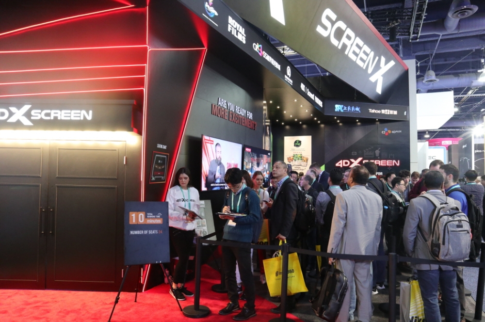 CJ 4DPLEX, CES 2020서 스크린X로 매회 매진 행렬