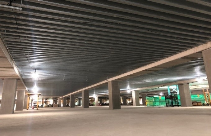 D-Deck 공법을 적용해 시공 완료한 모습.