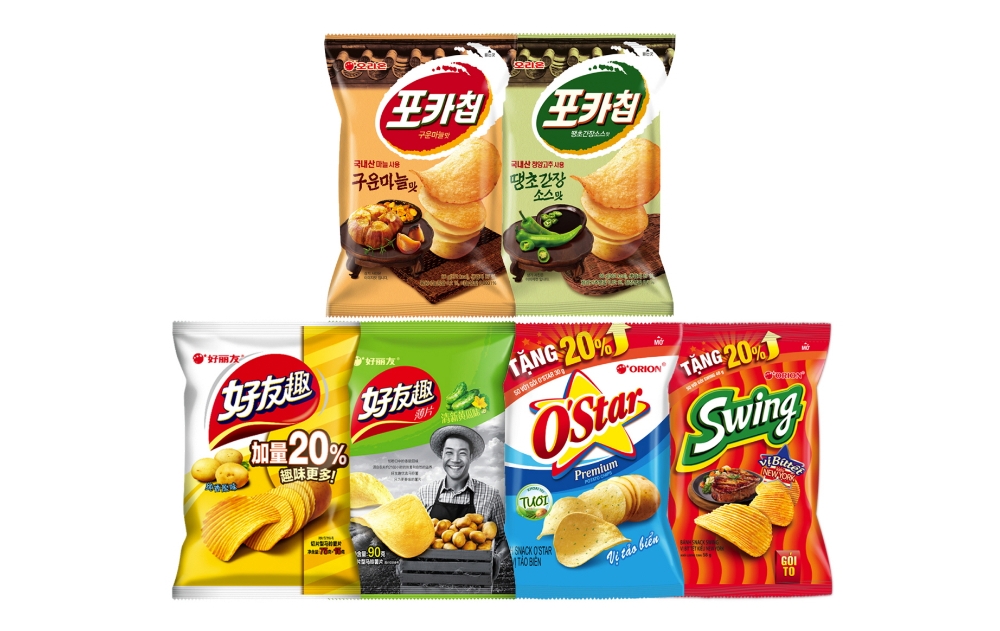 오리온 생감자 스낵, 한·중·베 3국 글로벌 히트