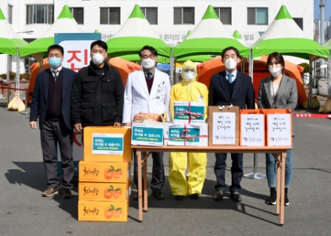 동서발전, 코로나19 극복 위한 격려품 전달
