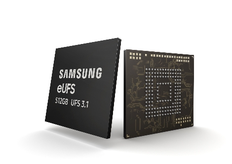삼성전자 스마트폰 내장 메모리 '512GB eUFS 3.1'. 사진=삼성전자