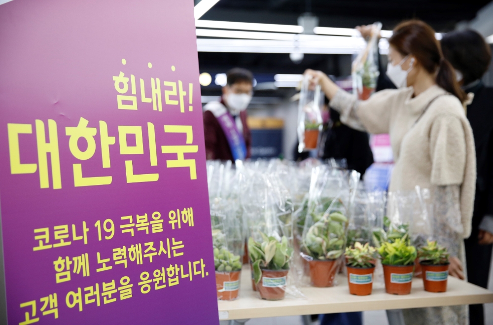 힘내라 대한민국 화훼농가돕기 캠페인 사진