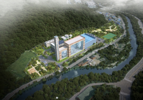 태백 바이오매스 발전소 조감도. 사진=한난