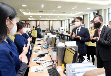 김강립 보건복지부 차관, ‘경기국제2 생활치료센터’ 방문점검