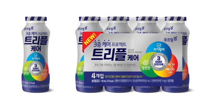 푸르밀, 면역 생각한 기능성 발효유 ‘트리플케어’ 출시