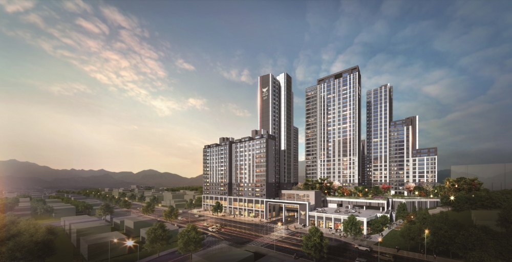 속초 롯데캐슬 인더스카이 석경 투시도.(사진=롯데건설)