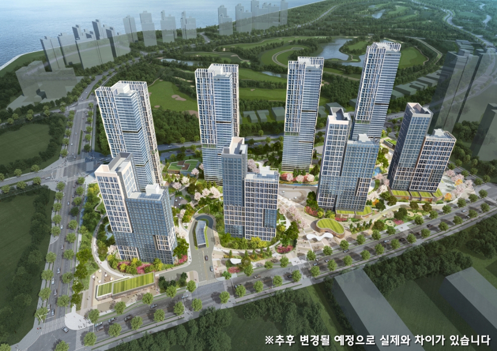 힐스테이트 레이크 송도 3차 조감도.(사진=현대건설)