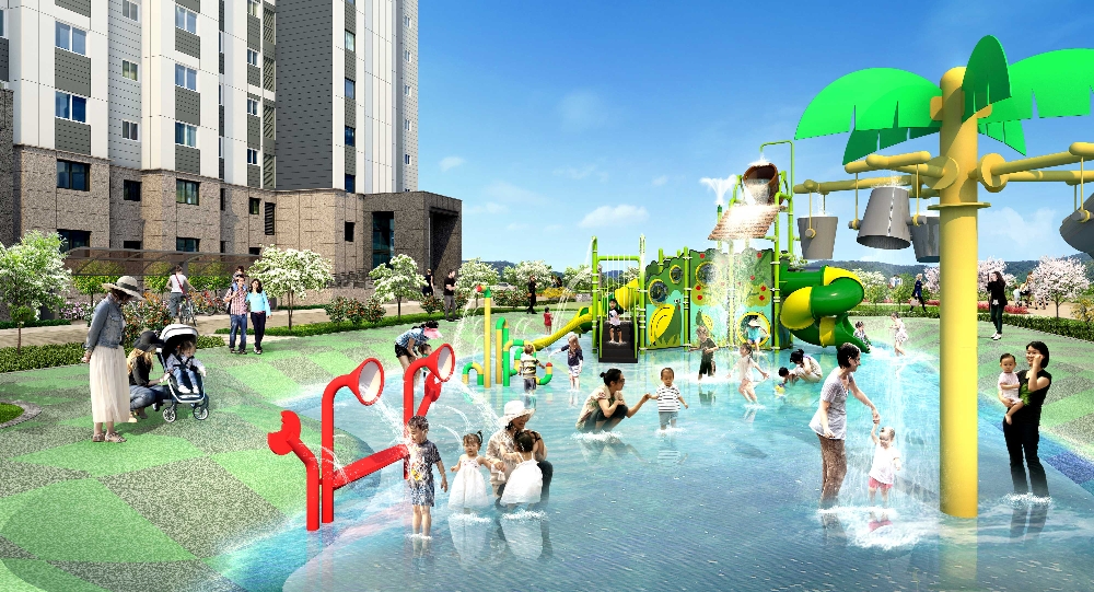 성산 반도유보라 아이비파크 키즈워터파크.(사진=함스피알)