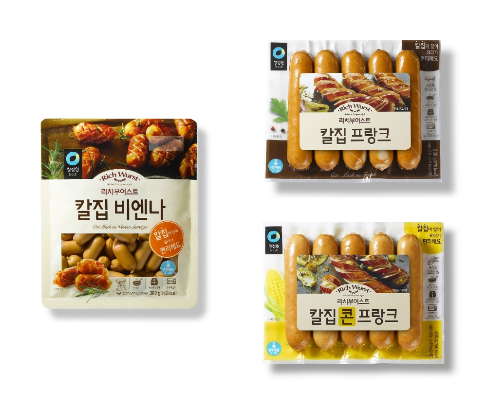 대상 청정원 ‘리치부어스트 칼집소시지’ 3종 선보여