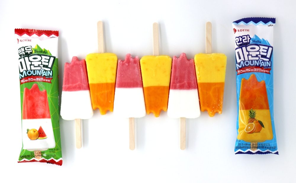 롯데푸드, 마운틴 아이스 2종(백두, 한라) 출시