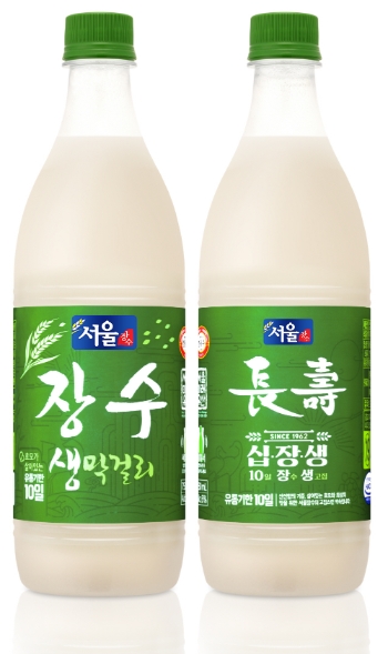 서울장수, '장수 생막걸리' 무색 페트병으로 교체