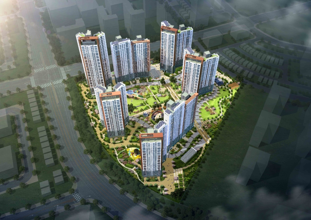 호반써밋 고덕신도시 2차 조감도