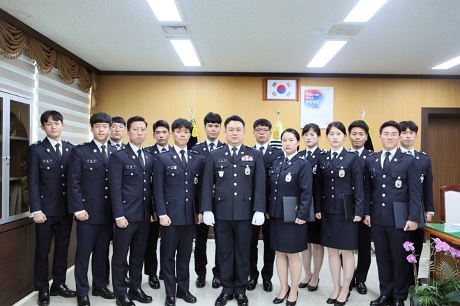 신임 해양경찰관 임용.(사진제공=부산해양경찰서)