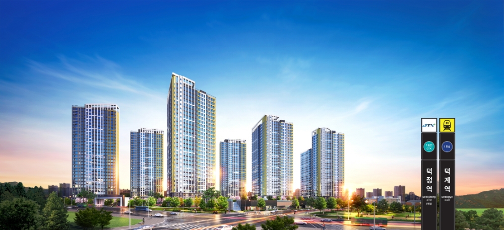 덕계역 금강펜테리움 센트럴파크 투시도.(사진=금강주택)