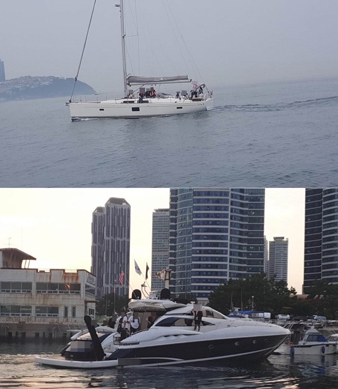 27일 정원초과 선박 2척 적발.(사진제공=부산해양경찰서)