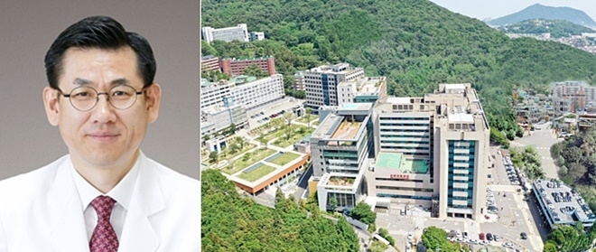 안희배 원장/동아대병원 전경.(사진제공=동아대병원)
