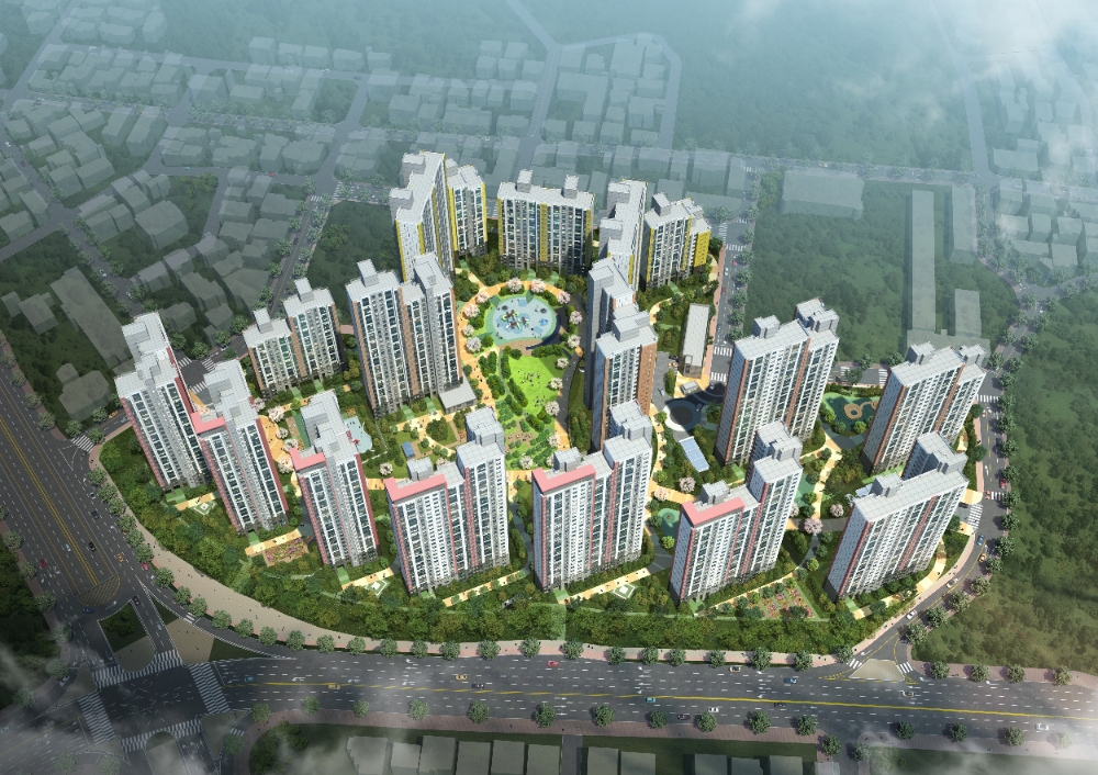 원주단계주공 재건축 조감도.(사진=한국토지신탁)