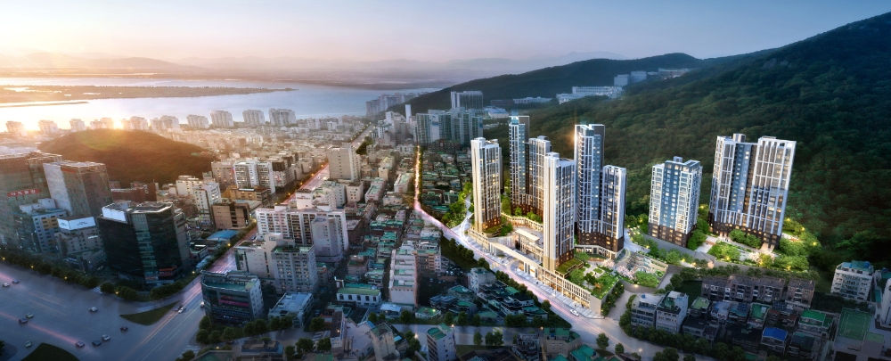 부산 당리1구역 조감도.(사진=대림산업)