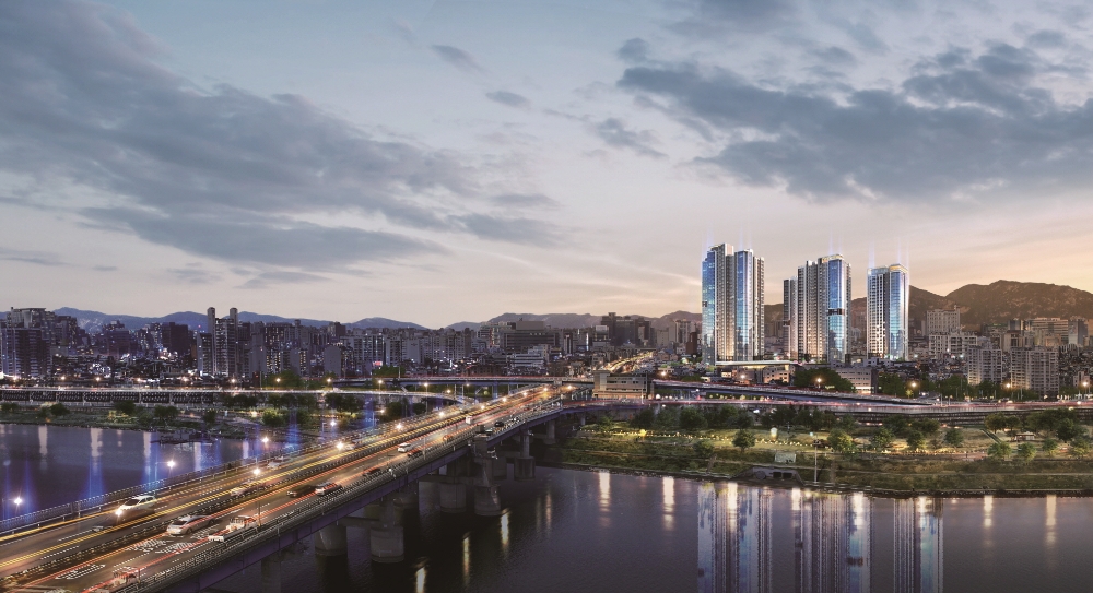 롯데캐슬 리버파크 시그니처 항공조감도