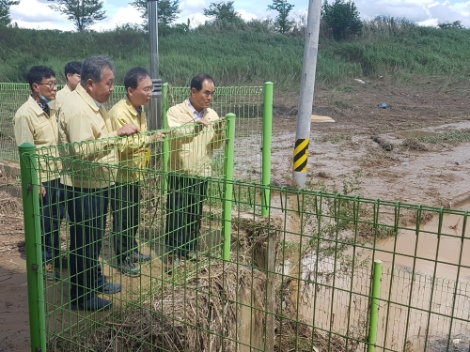 김인식 농어촌공사 사장, 전남 집중호우 피해지역 현장방문
