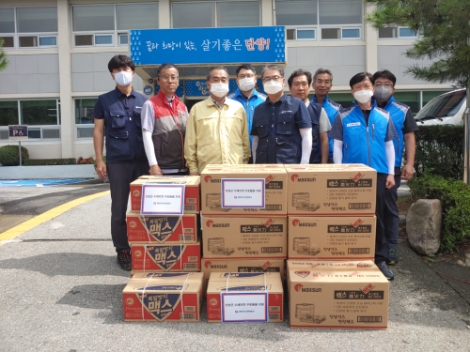 가스안전공사 김광직 상임감사, 단양군 집중호우 피해지역 수해복구 활동 참여