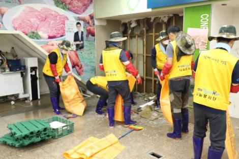 남동발전, 경남 하동군에서 수해복구 활동 펼쳐