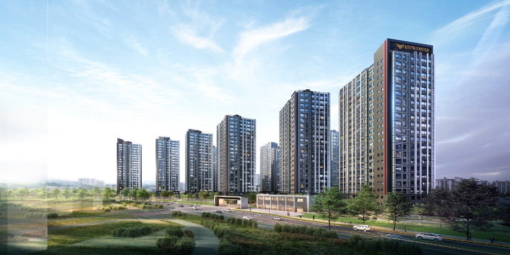 신동탄 롯데캐슬 나노시티 투시도.(사진=롯데건설)