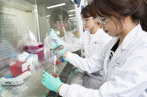 LG화학 생명과학사업본부 직원들이 신약 연구를 진행하고 있다. 사진=LG화학