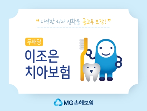 MG손보가 출시하는이조은 치아보험 안내 이미지. 사진=MG손해보험