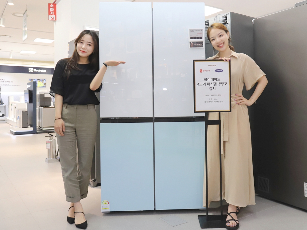 롯데하이마트, PB 하이메이드 파스텔 4도어 냉장고 출시