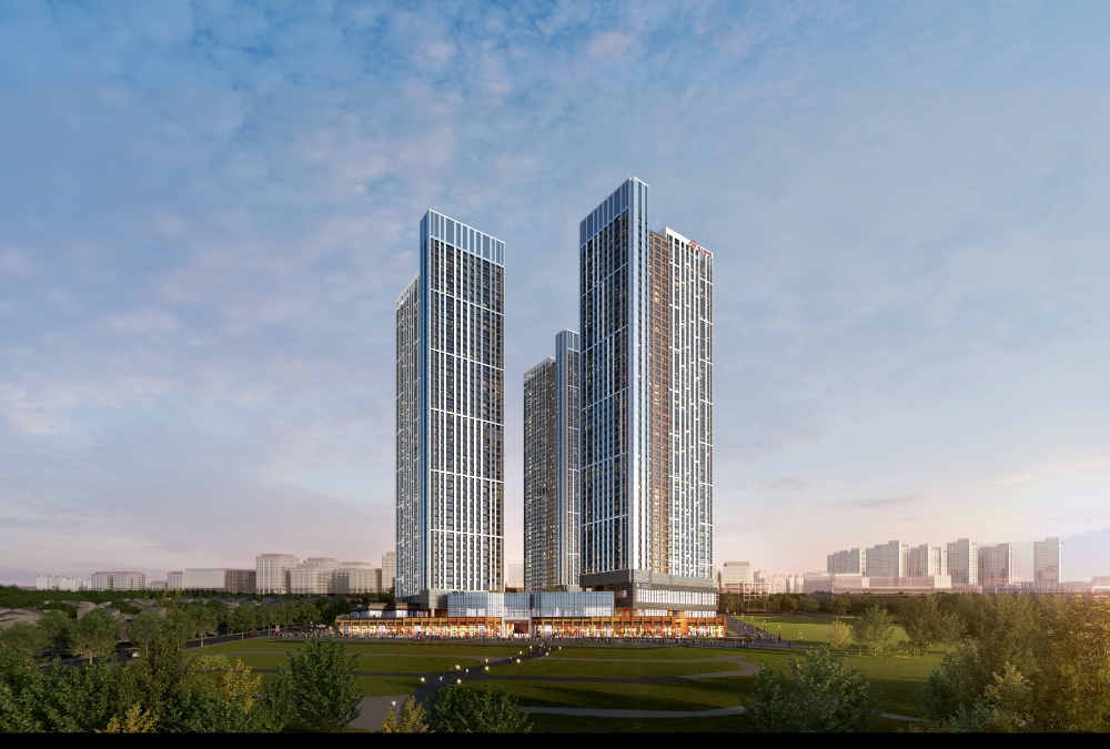 힐스테이트 고덕 스카이시티 투시도.(사진=현대건설)