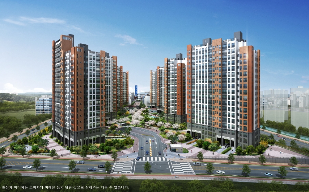 여주역 휴먼빌 투시도.(사진=일신건영)