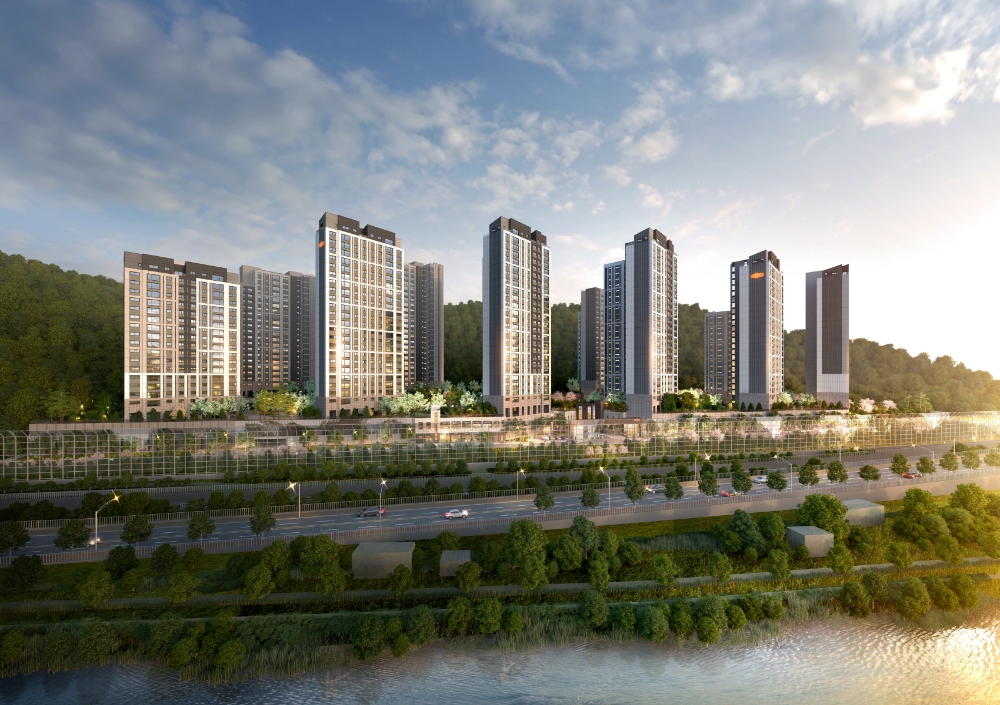 e편한세상 순천 어반타워 투시도.(사진=대림산업)