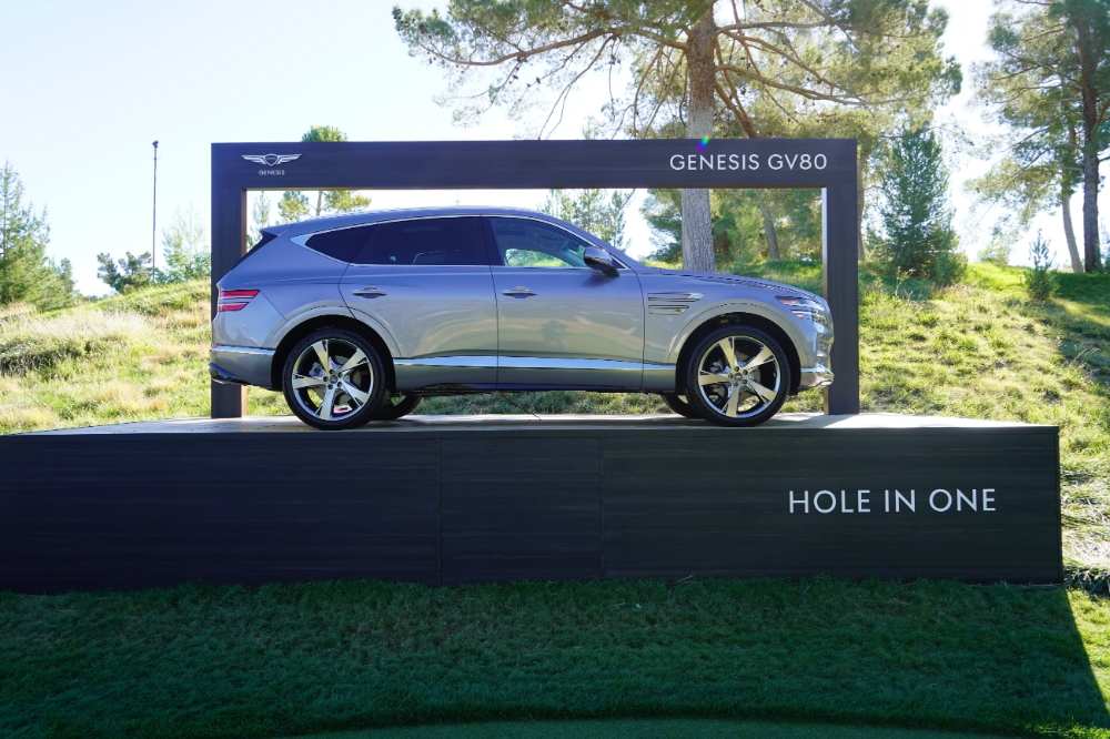 2020 더CJ컵 홀인원 전시 차량.(사진=현대자동차)